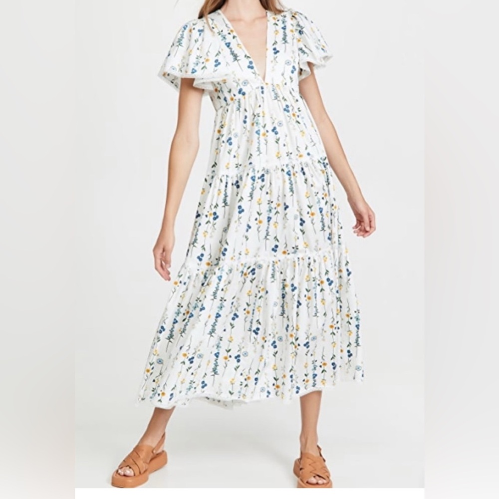 Borgo de Nor floral maxi dress size 4 like new